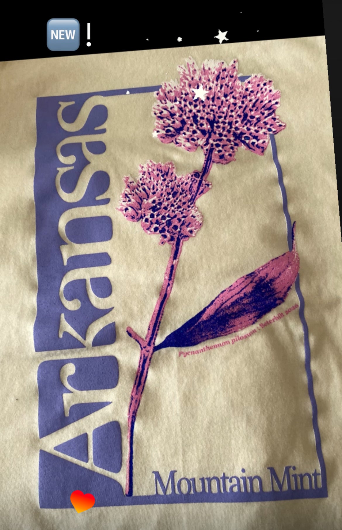 Arkansas Mountain Mint Sample Shirt