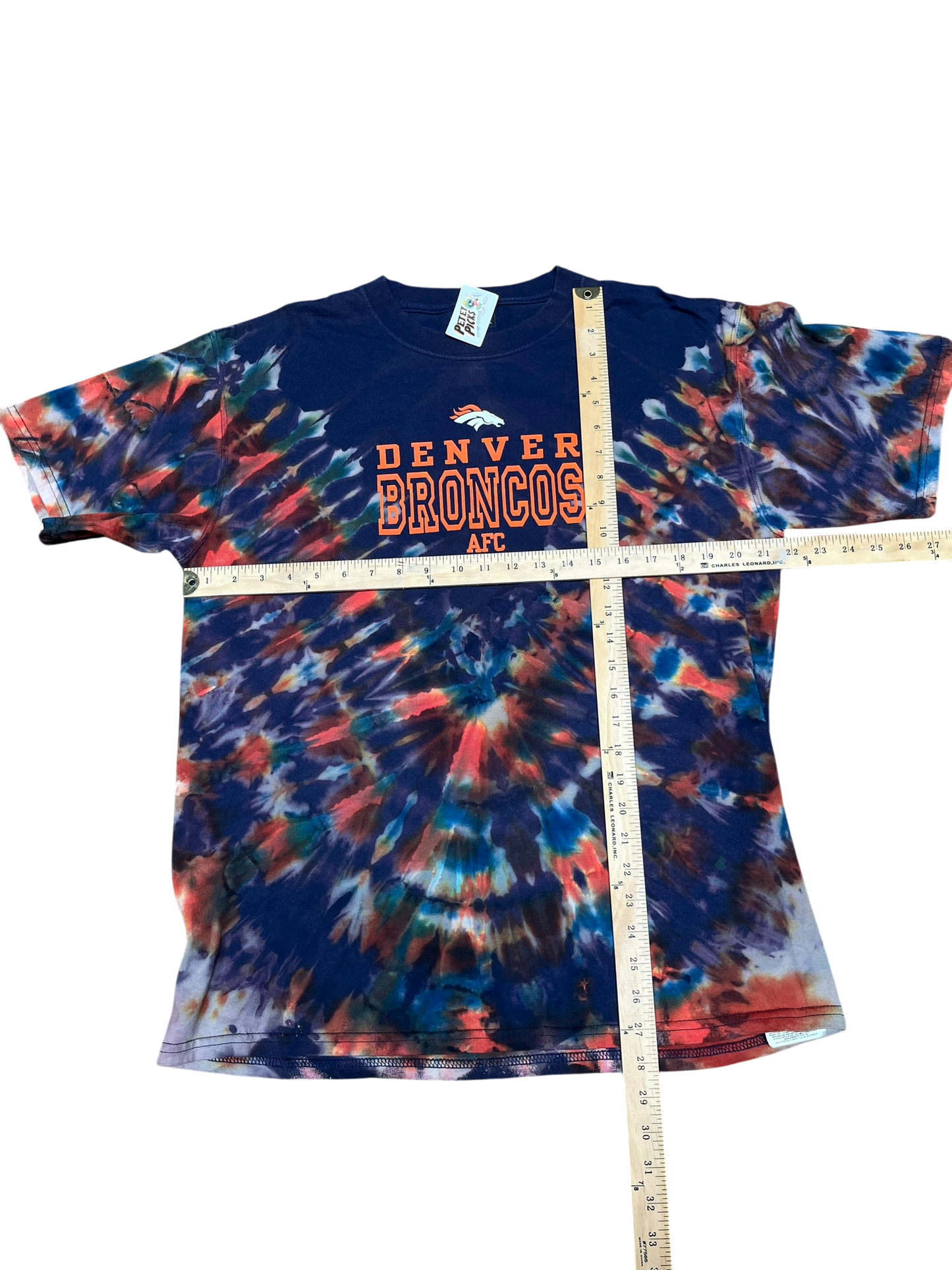 L Reverse Dyed Broncos Tee