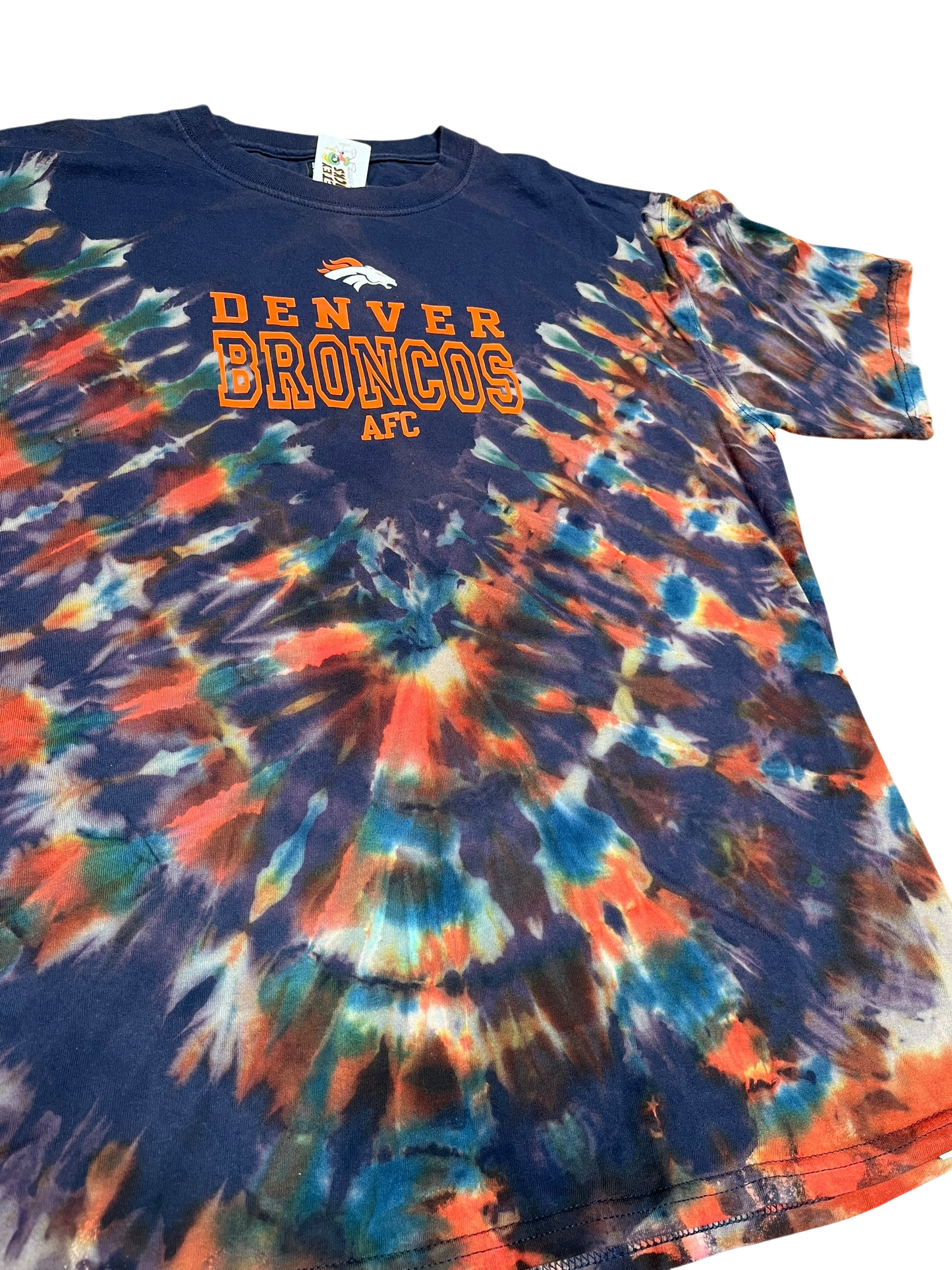L Reverse Dyed Broncos Tee