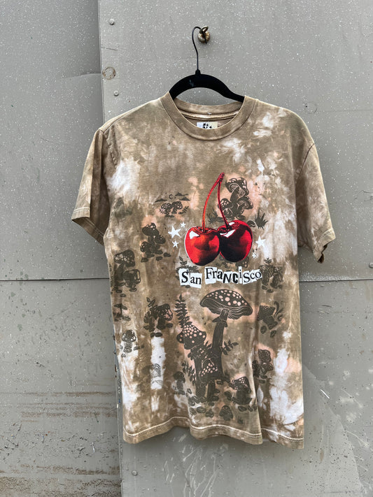 M Mushroom Cherry Tee