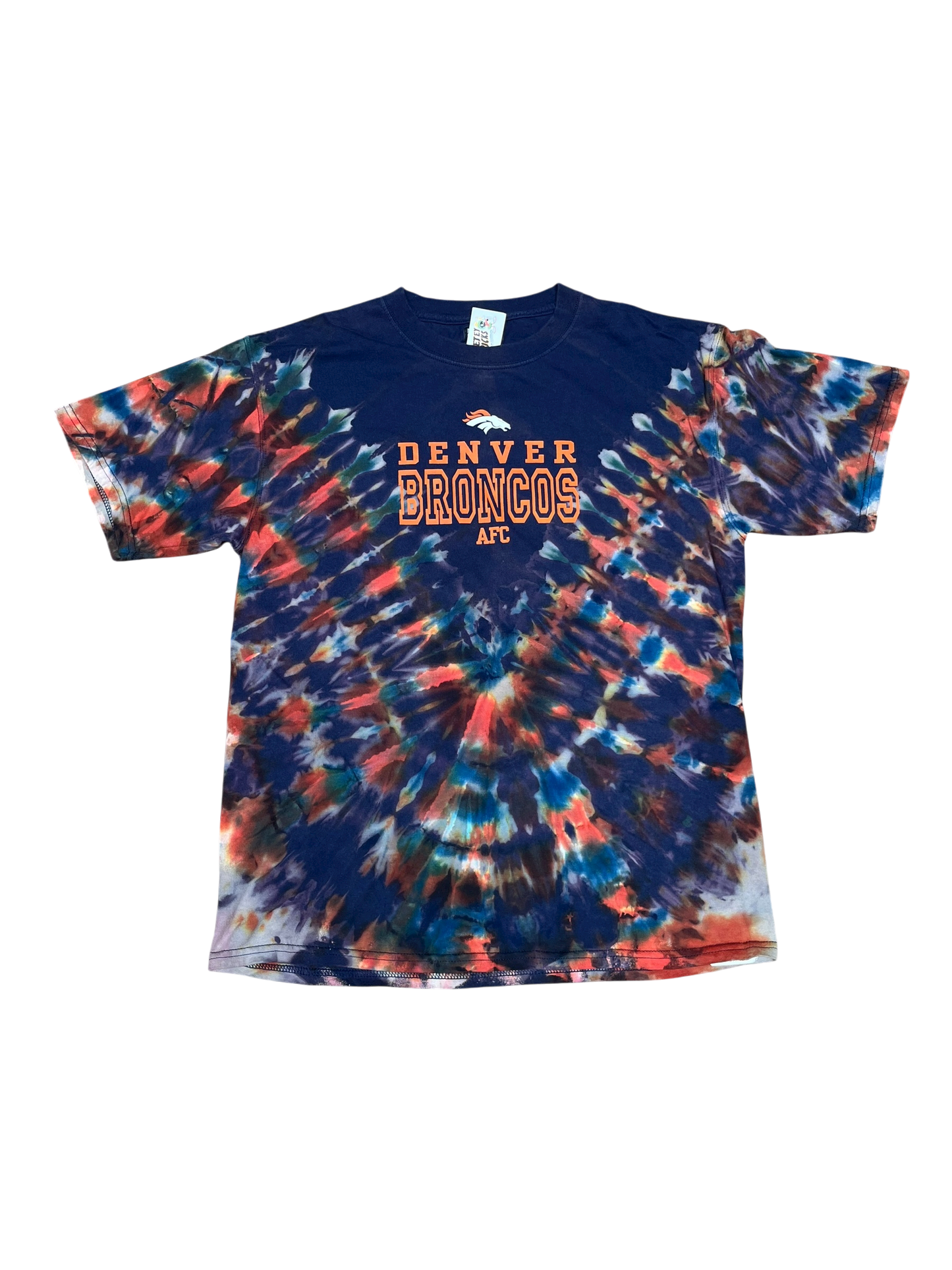 L Reverse Dyed Broncos Tee