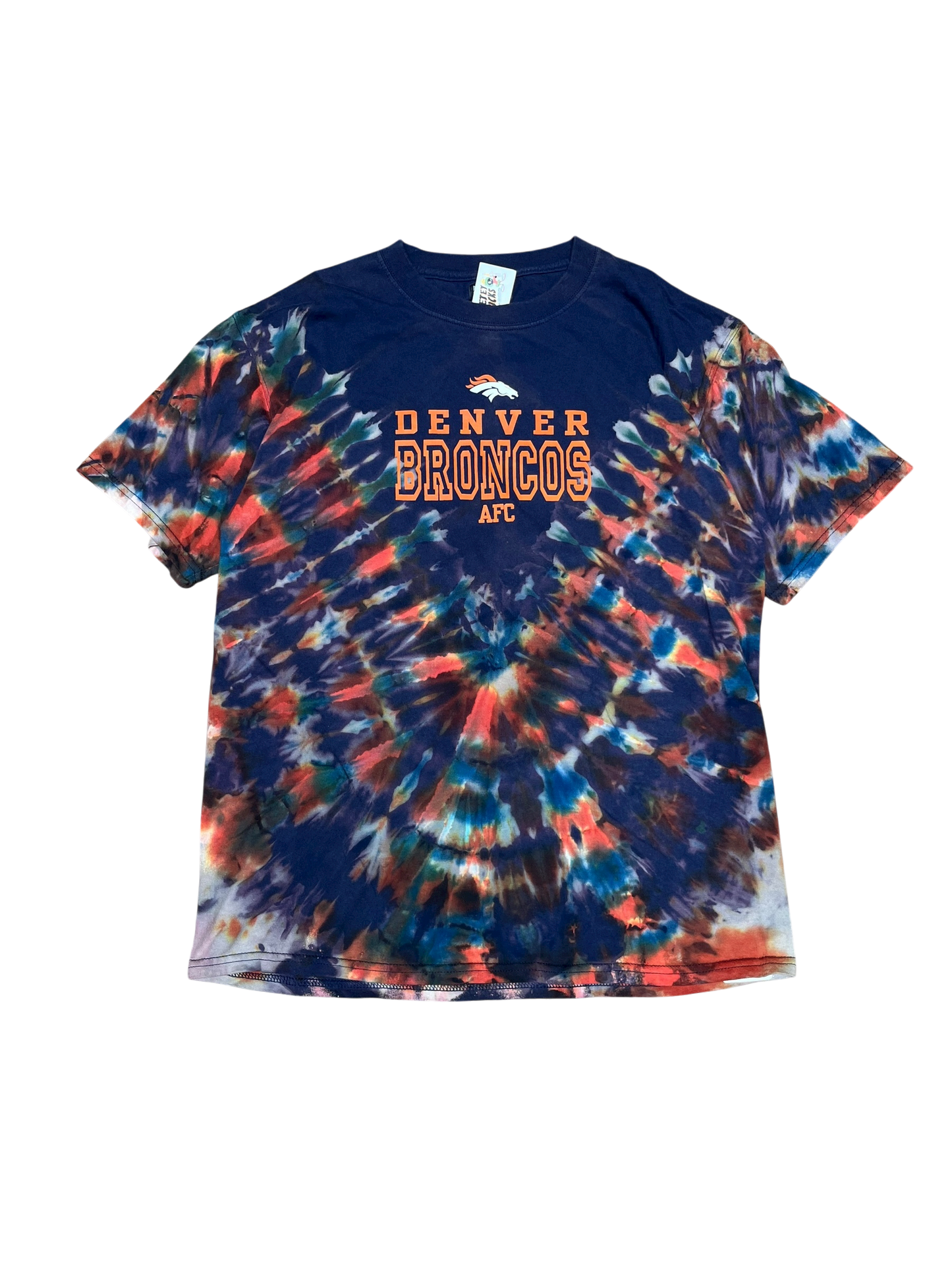 L Reverse Dyed Broncos Tee