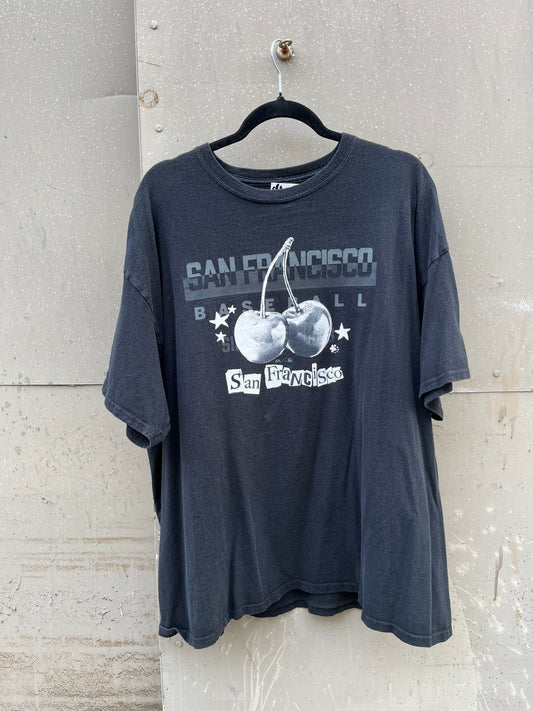 XXL Chrome Cherries Baseball Tee