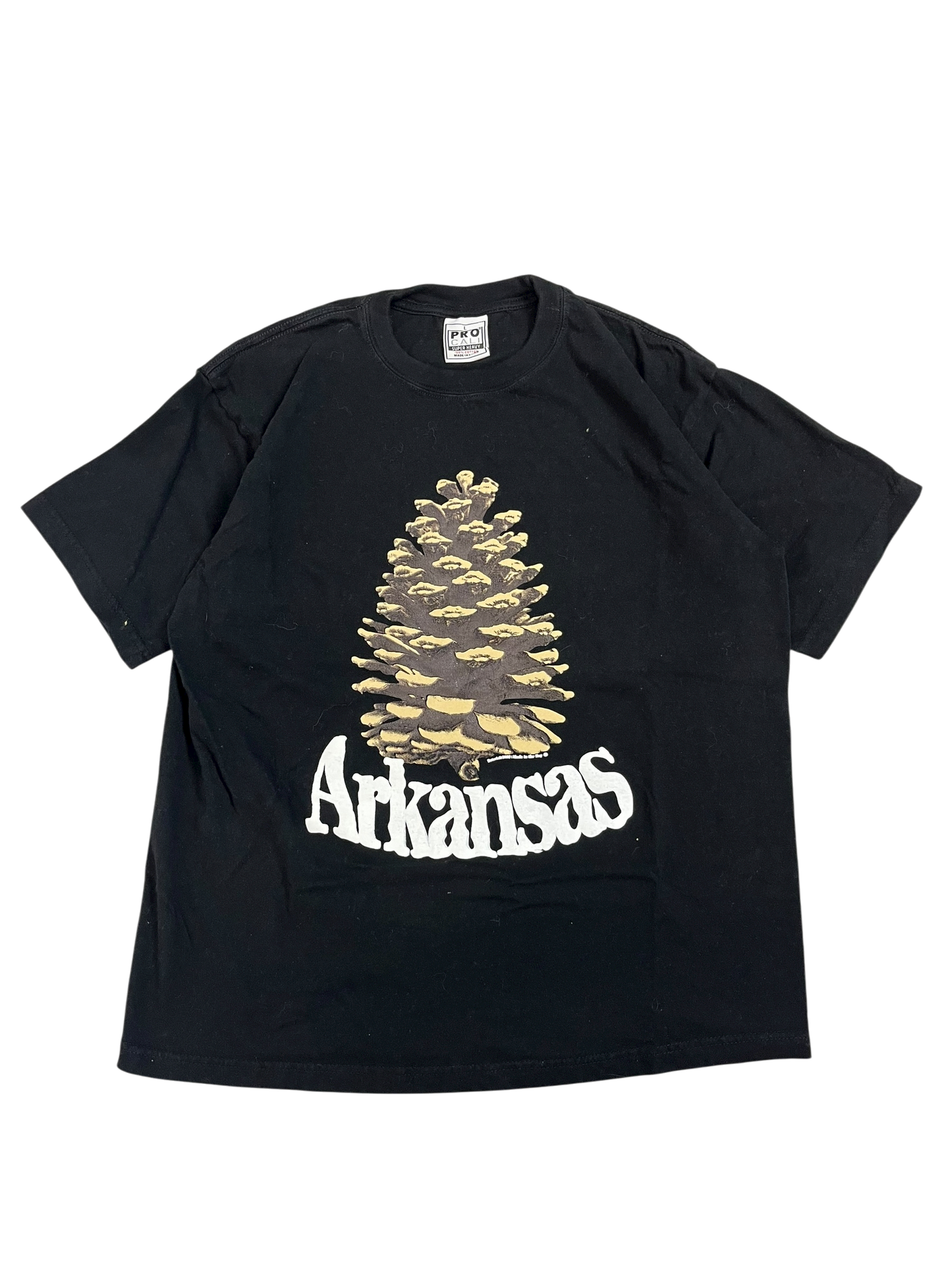 L Arkansas Pinecone Shirt Black