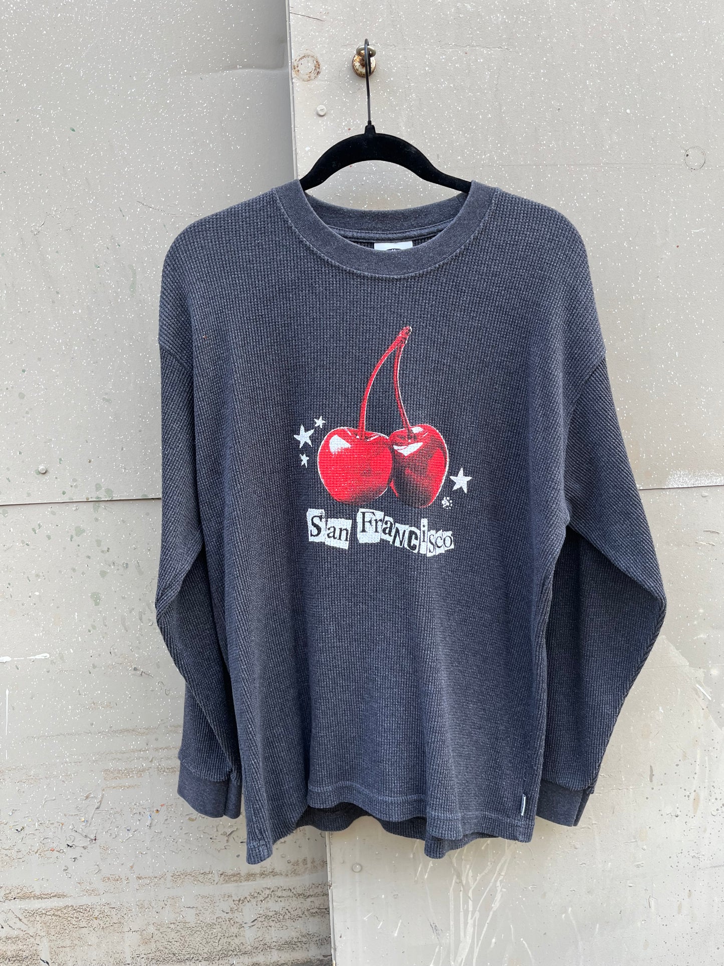 M Cherry Waffle Thermal Longsleeve
