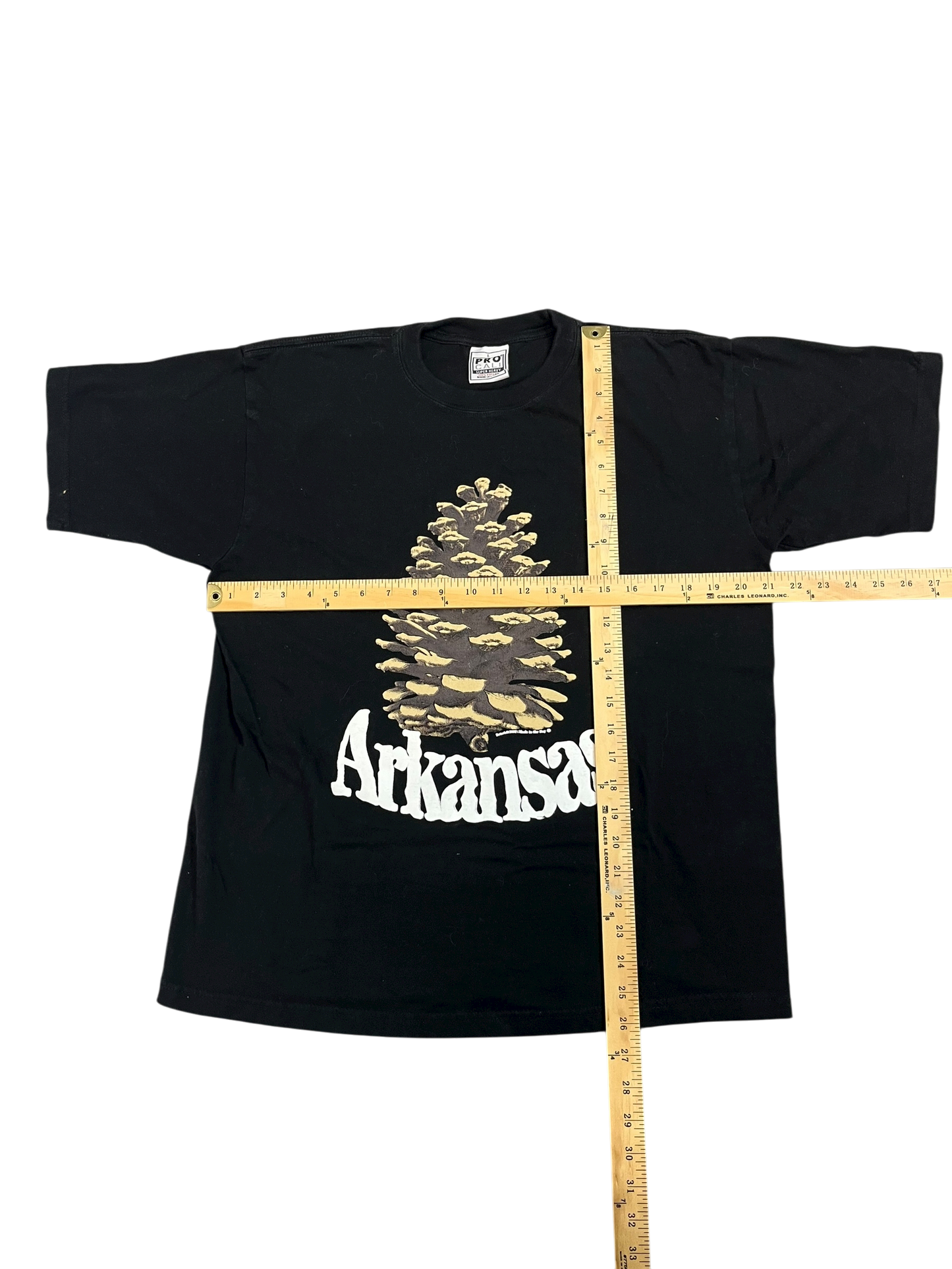 L Arkansas Pinecone Shirt Black