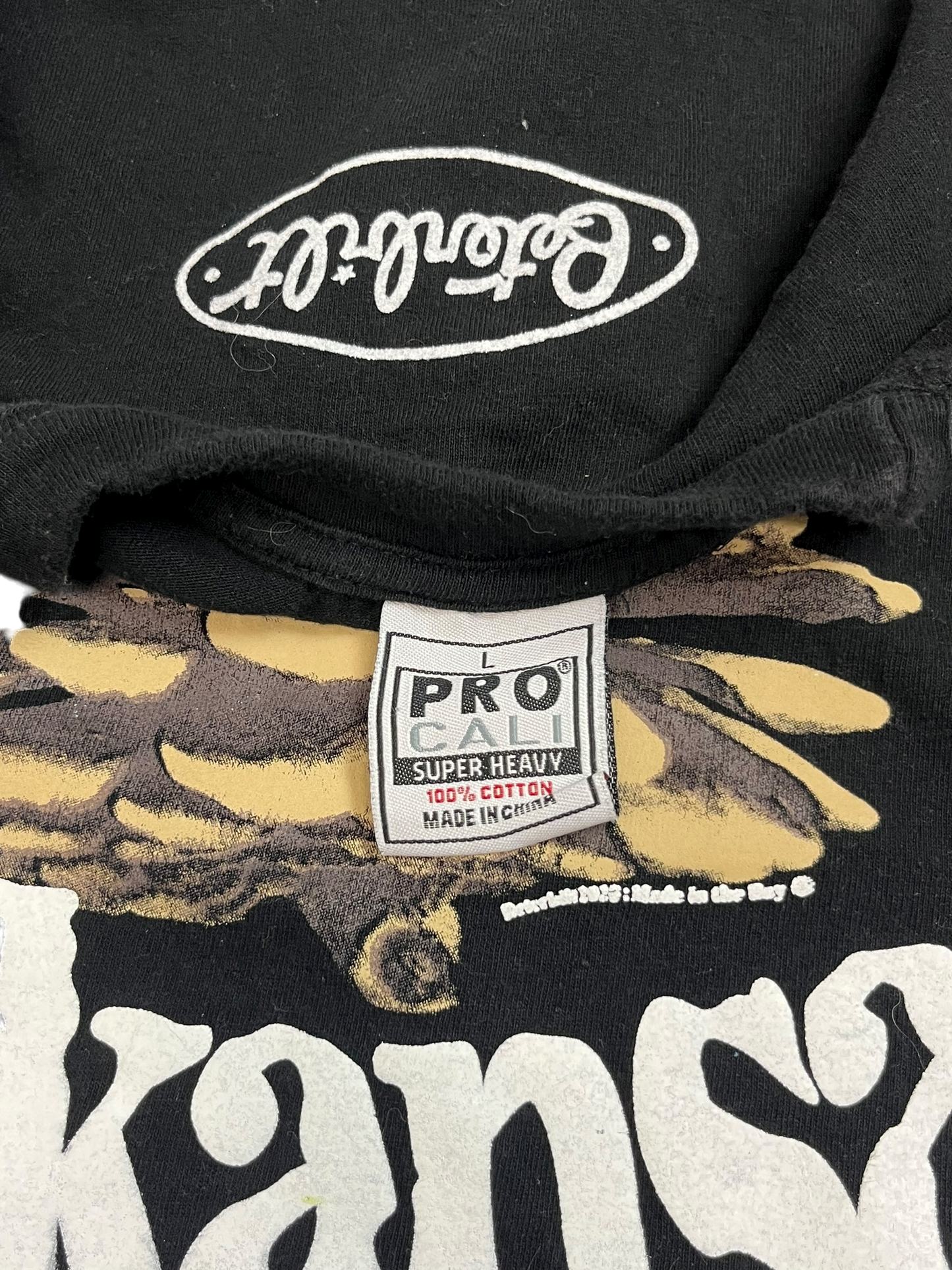 L Arkansas Pinecone Shirt Black