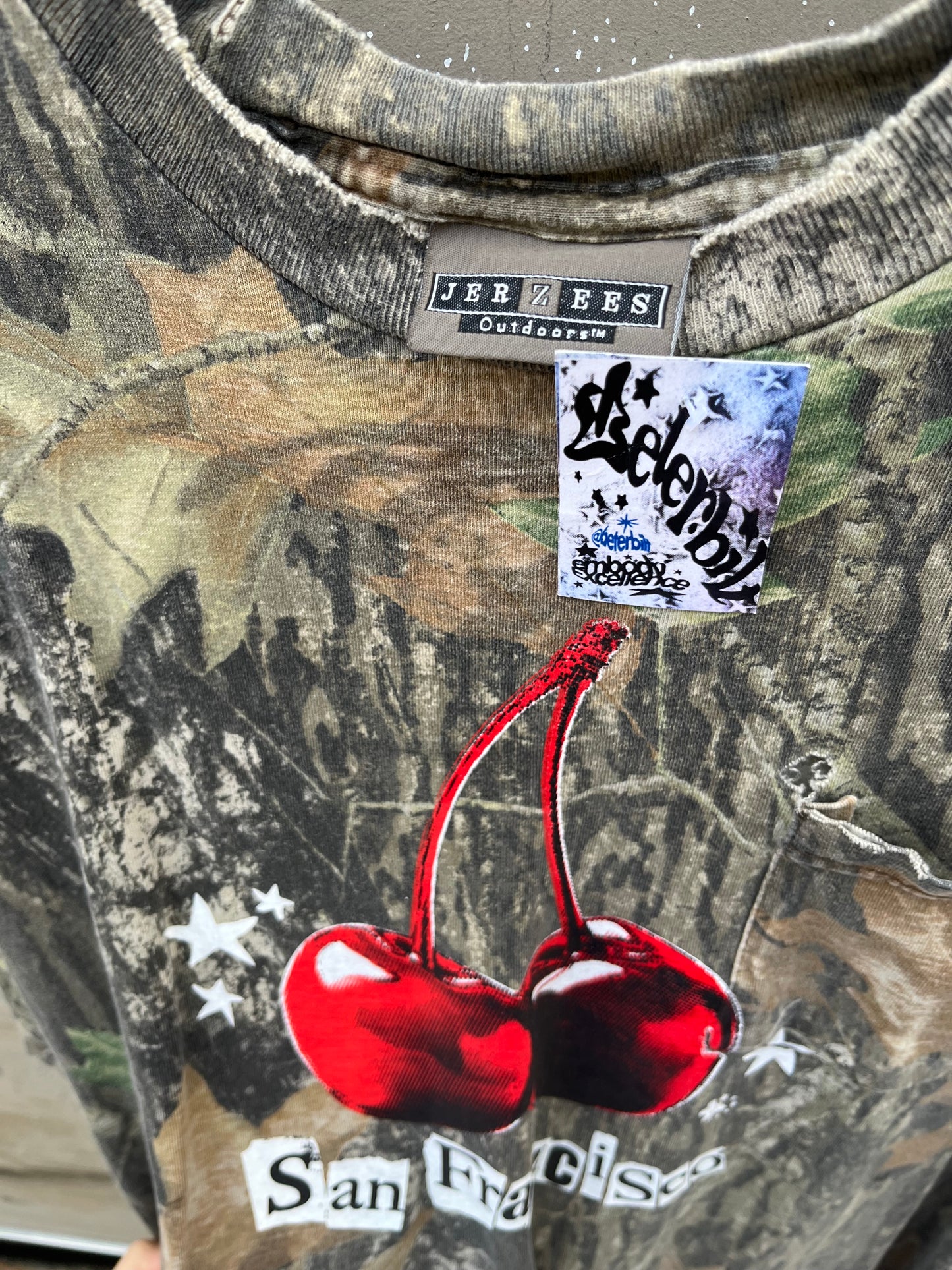 XXL Camo Cherry Pocket Shirt