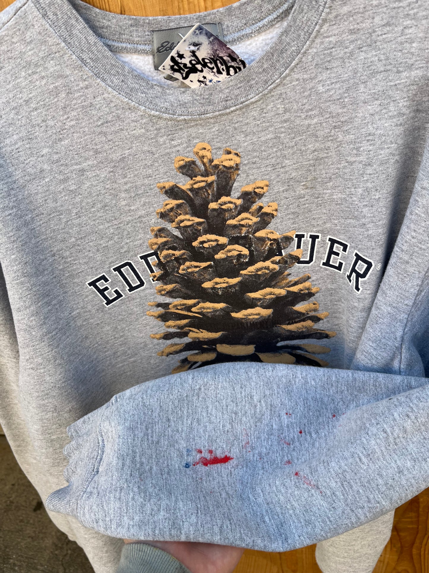 L Eddie Bauer Pinecone Crop Sweatshirt