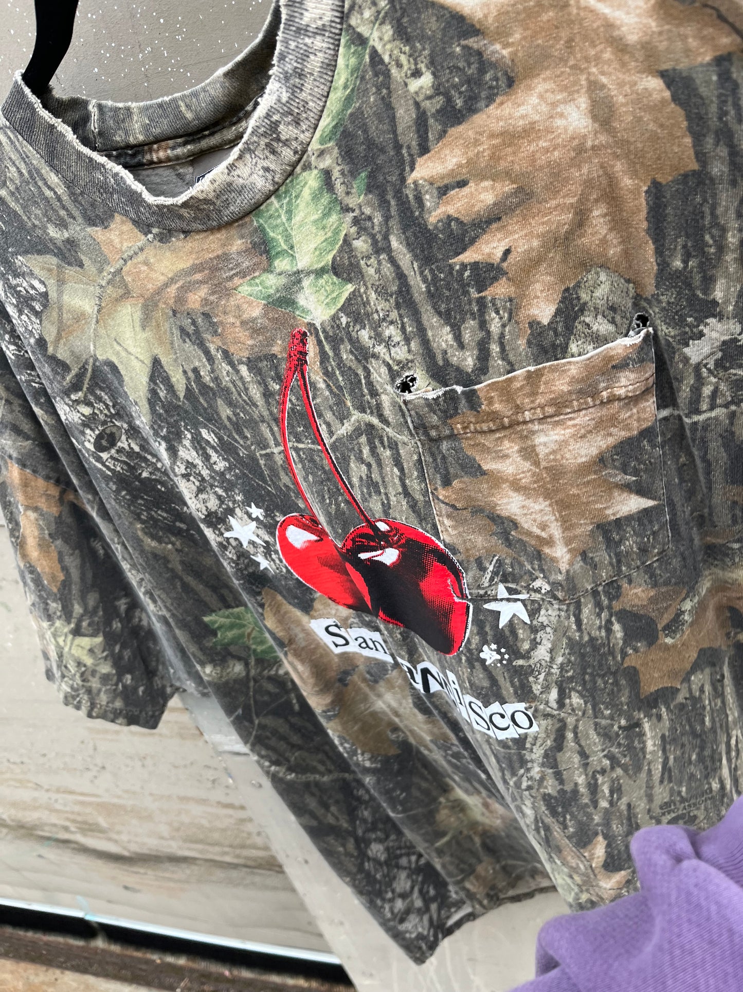XXL Camo Cherry Pocket Shirt