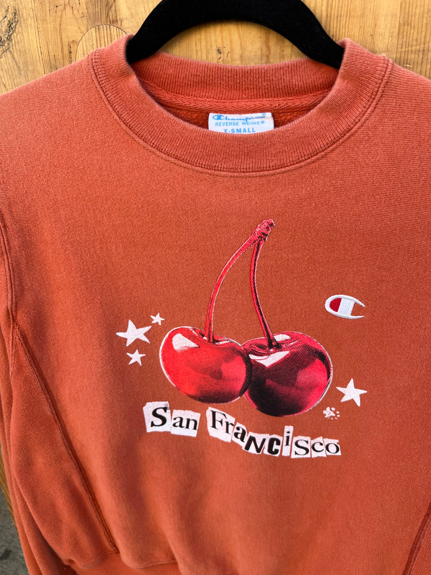 XS Orange Cherry Champion Sweatshirt