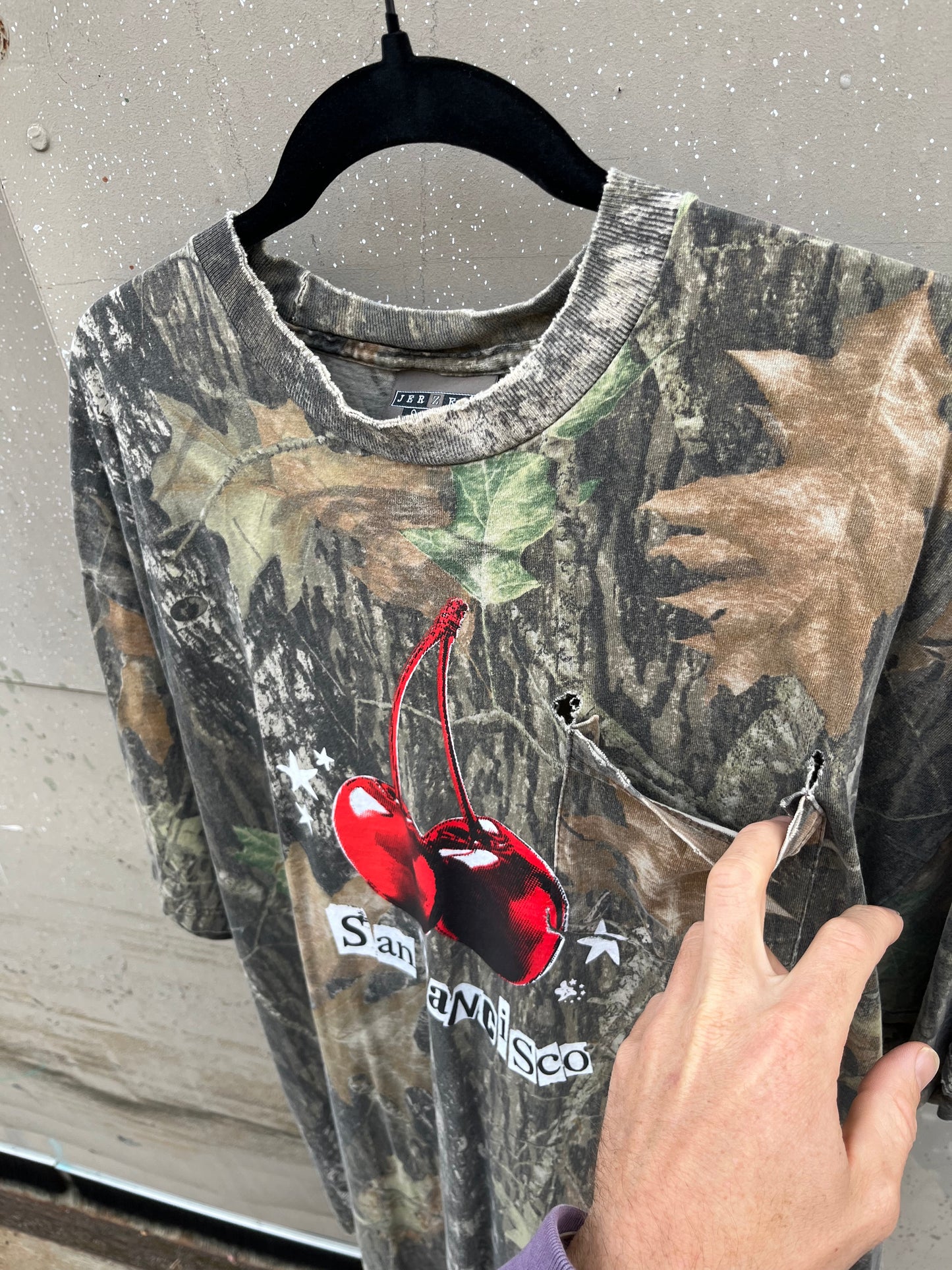 XXL Camo Cherry Pocket Shirt