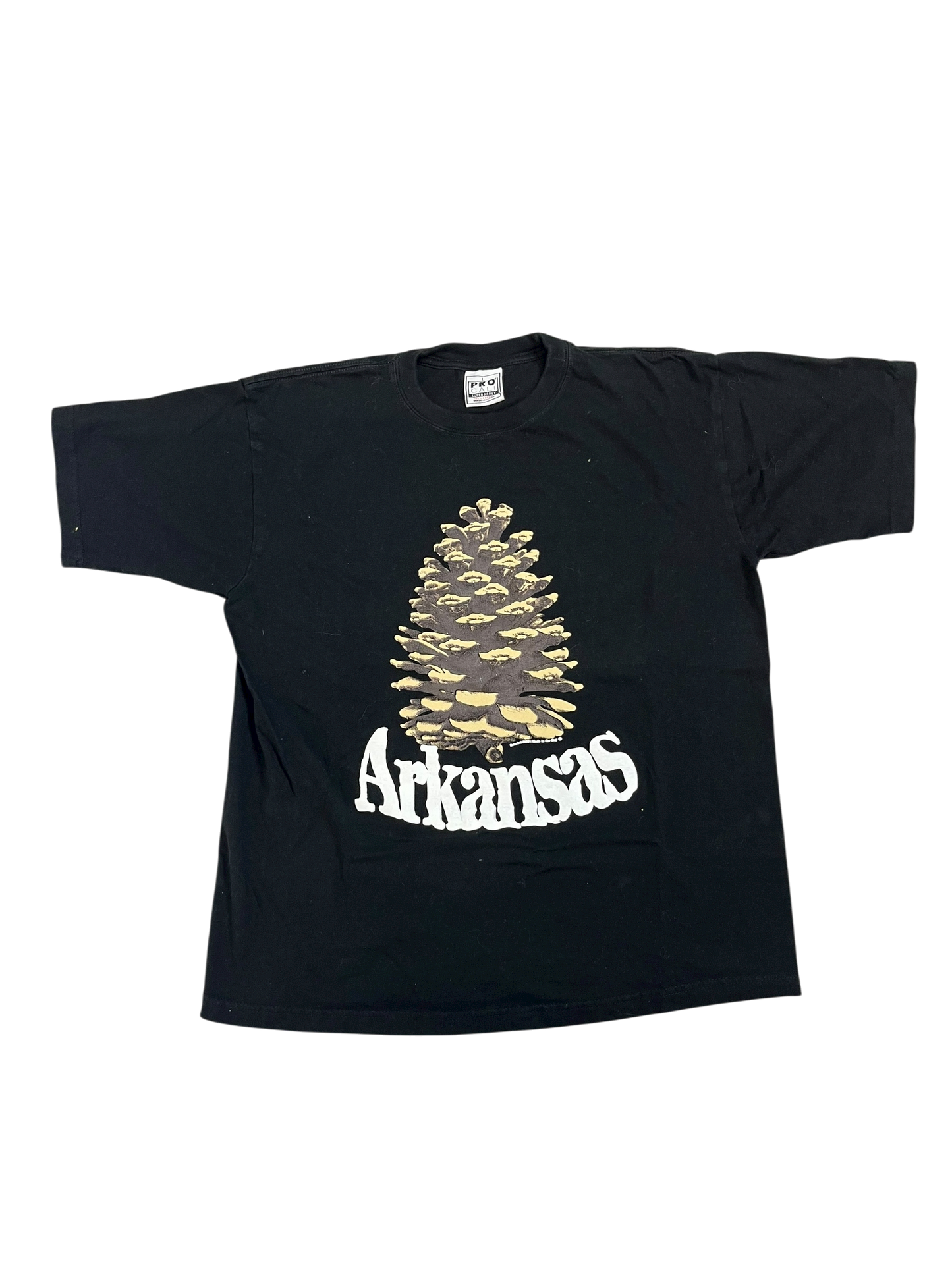 L Arkansas Pinecone Shirt Black