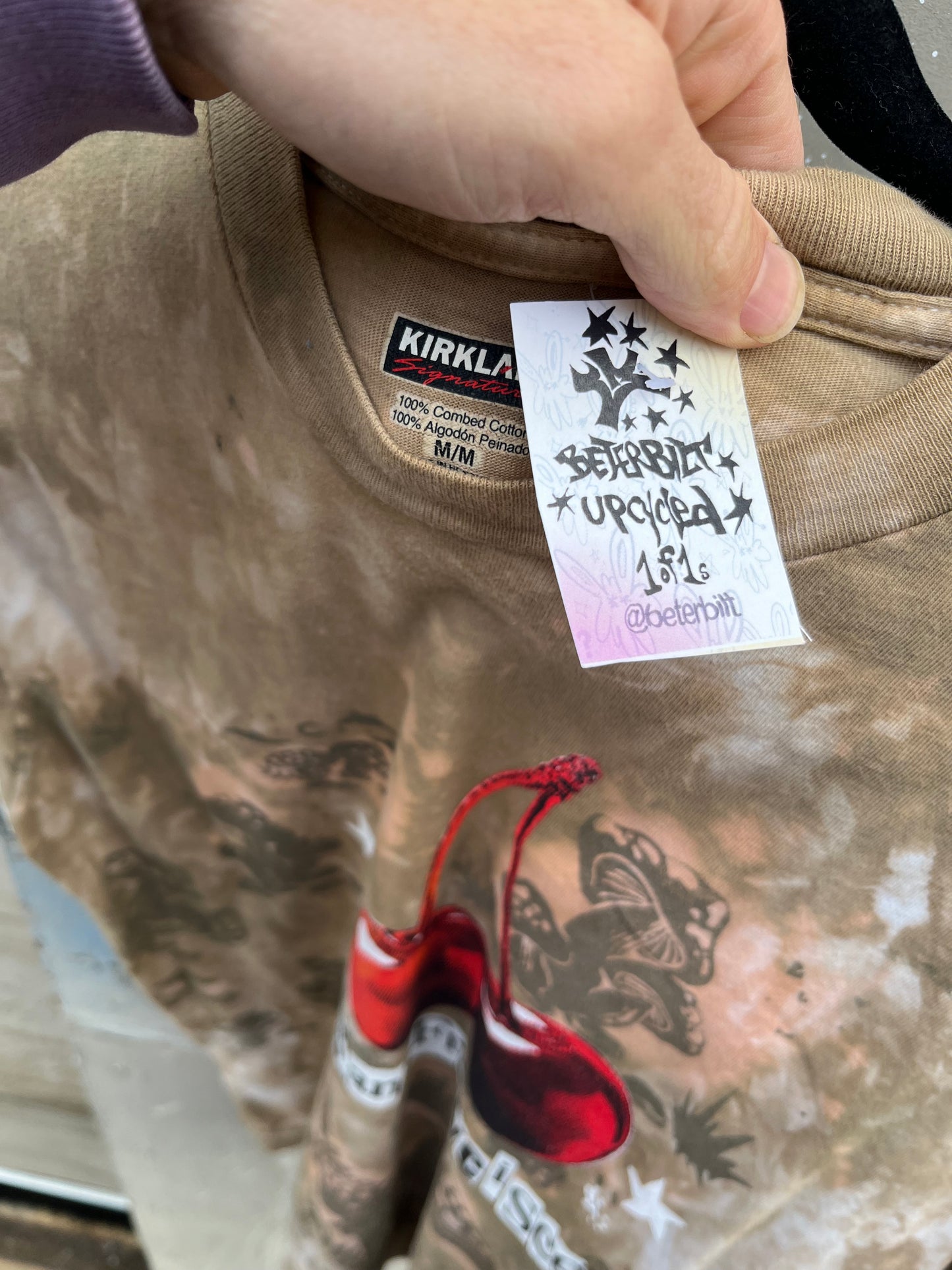 M Mushroom Cherry Tee