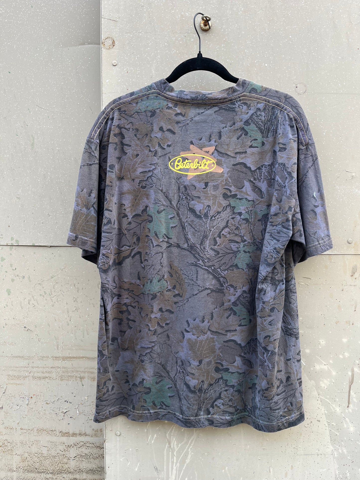 L/XL Vtg Overdyed Camo Pinecone Shirt