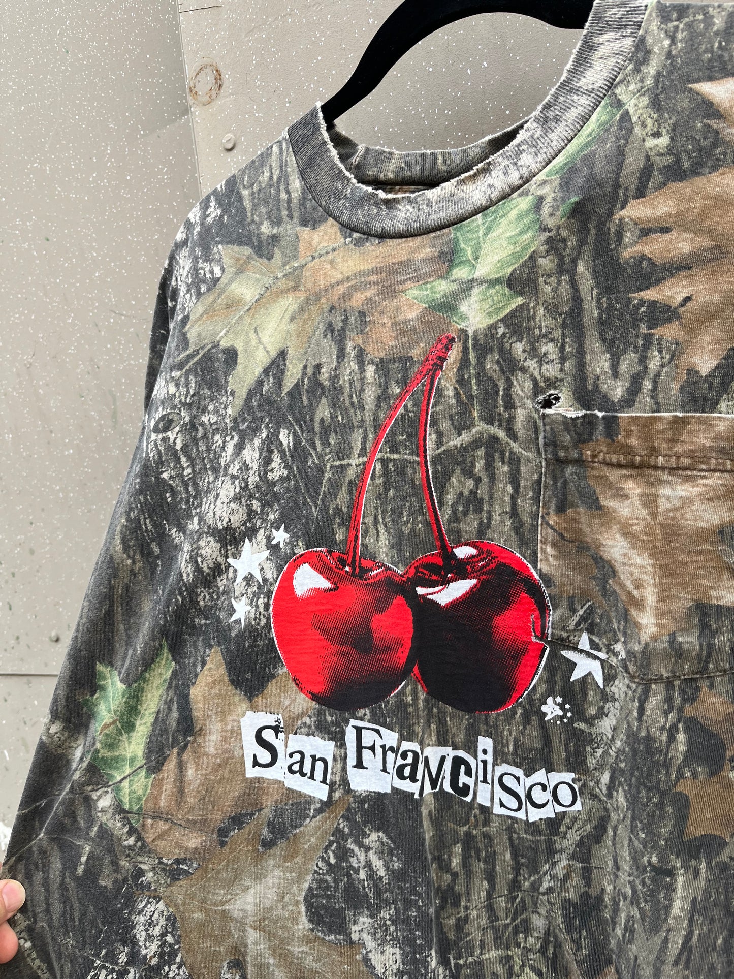 XXL Camo Cherry Pocket Shirt