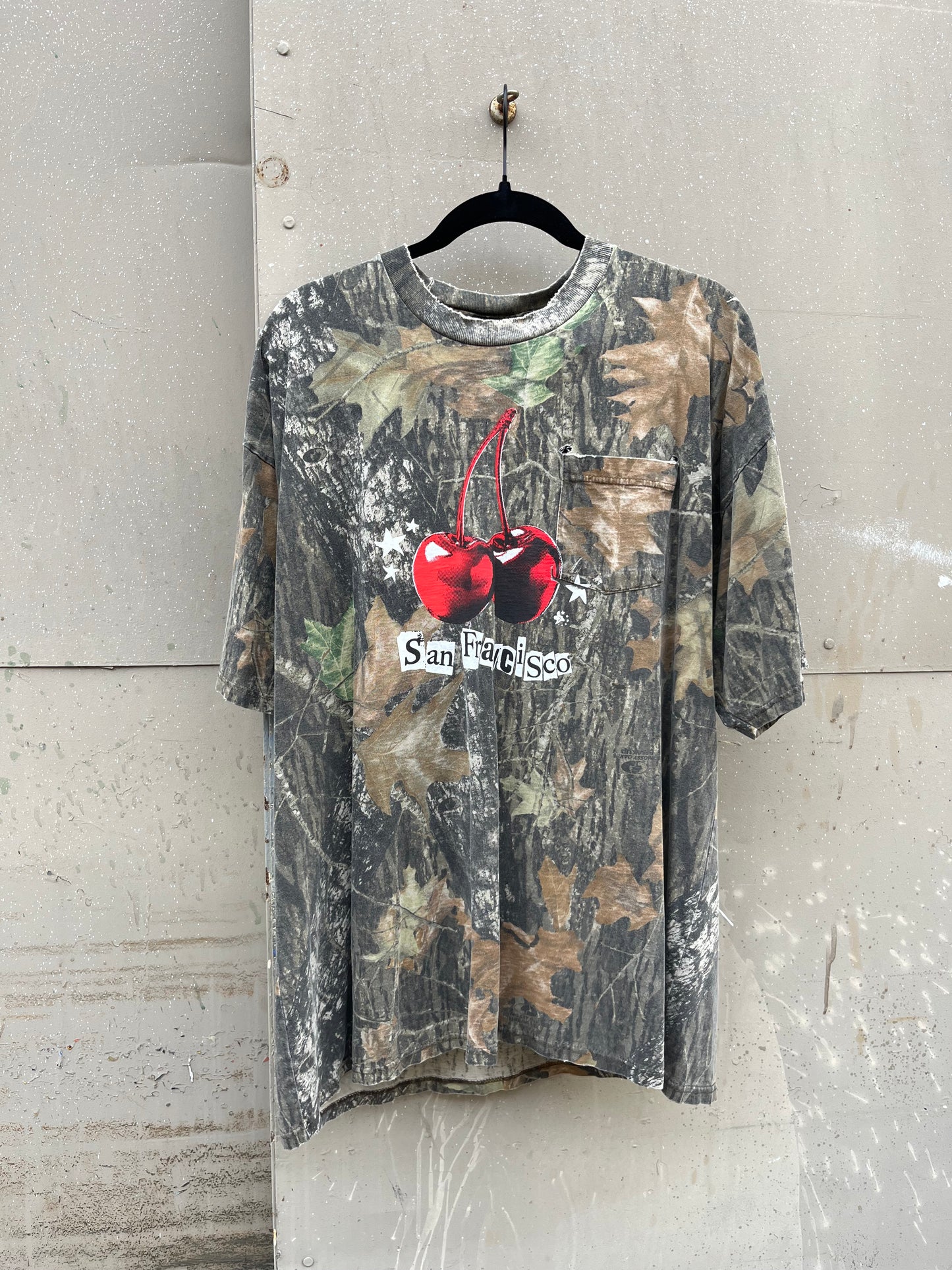 XXL Camo Cherry Pocket Shirt