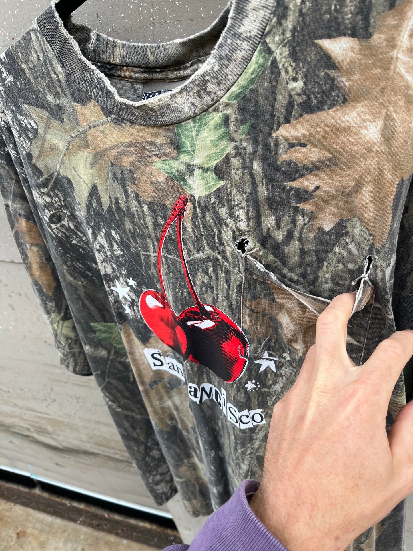 XXL Camo Cherry Pocket Shirt