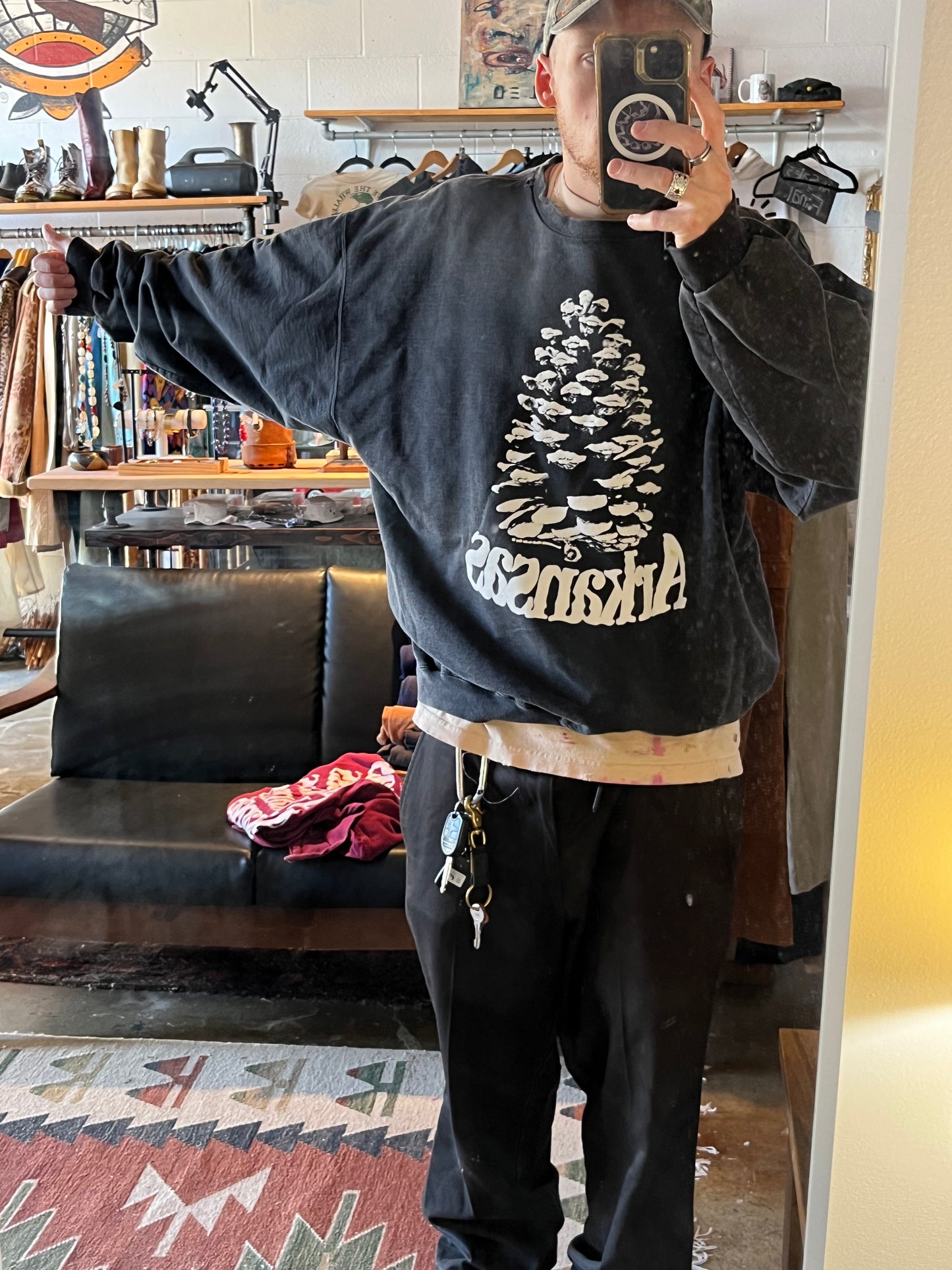 XL Heavyweight Vintage Snowcone Pinecone Sweatshirt