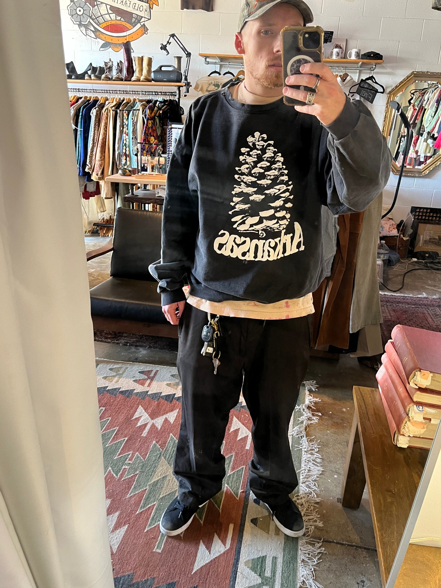 XL Heavyweight Vintage Snowcone Pinecone Sweatshirt