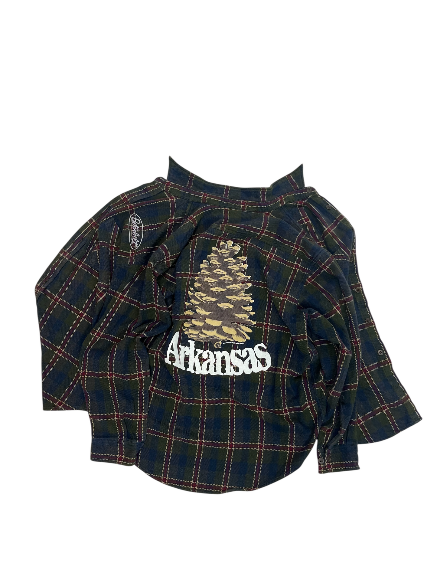 L/XL Cotton Flannel Pinecone Buttonup