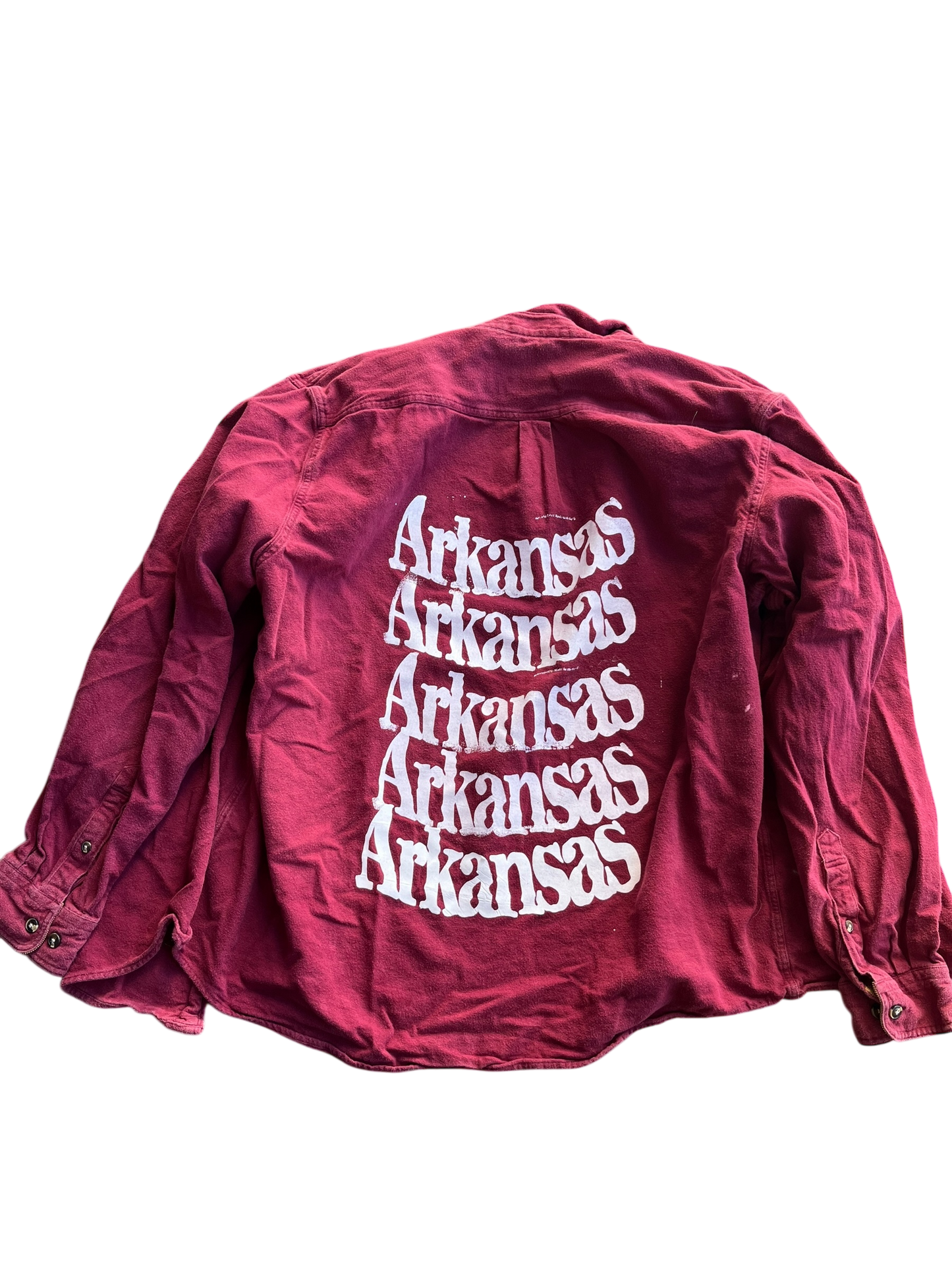 XL Arkansas Spellout Flannel