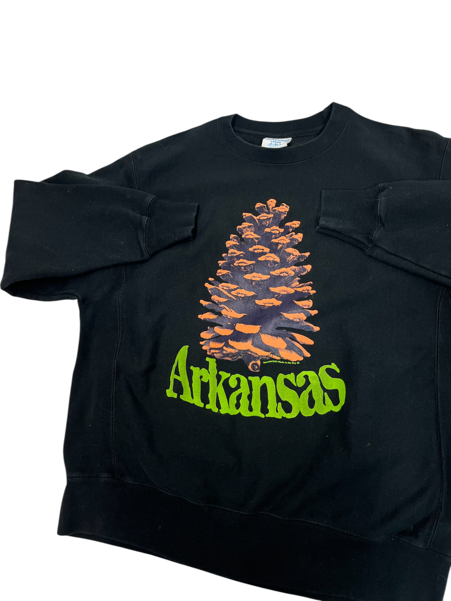 L Champion Arkansas Pinecone Sweatshirt Black