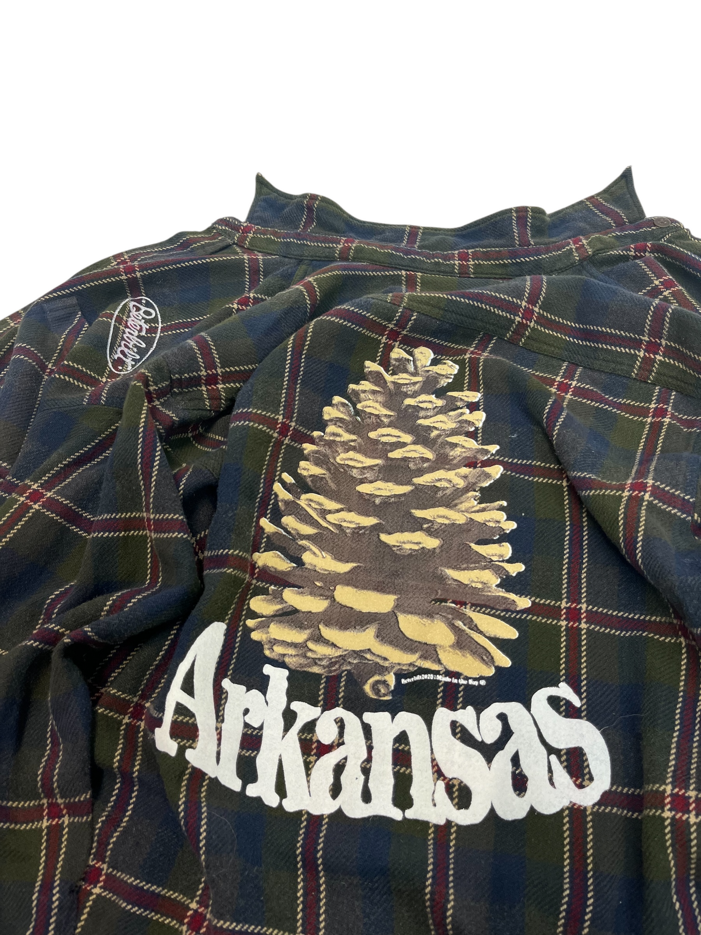 L/XL Cotton Flannel Pinecone Buttonup