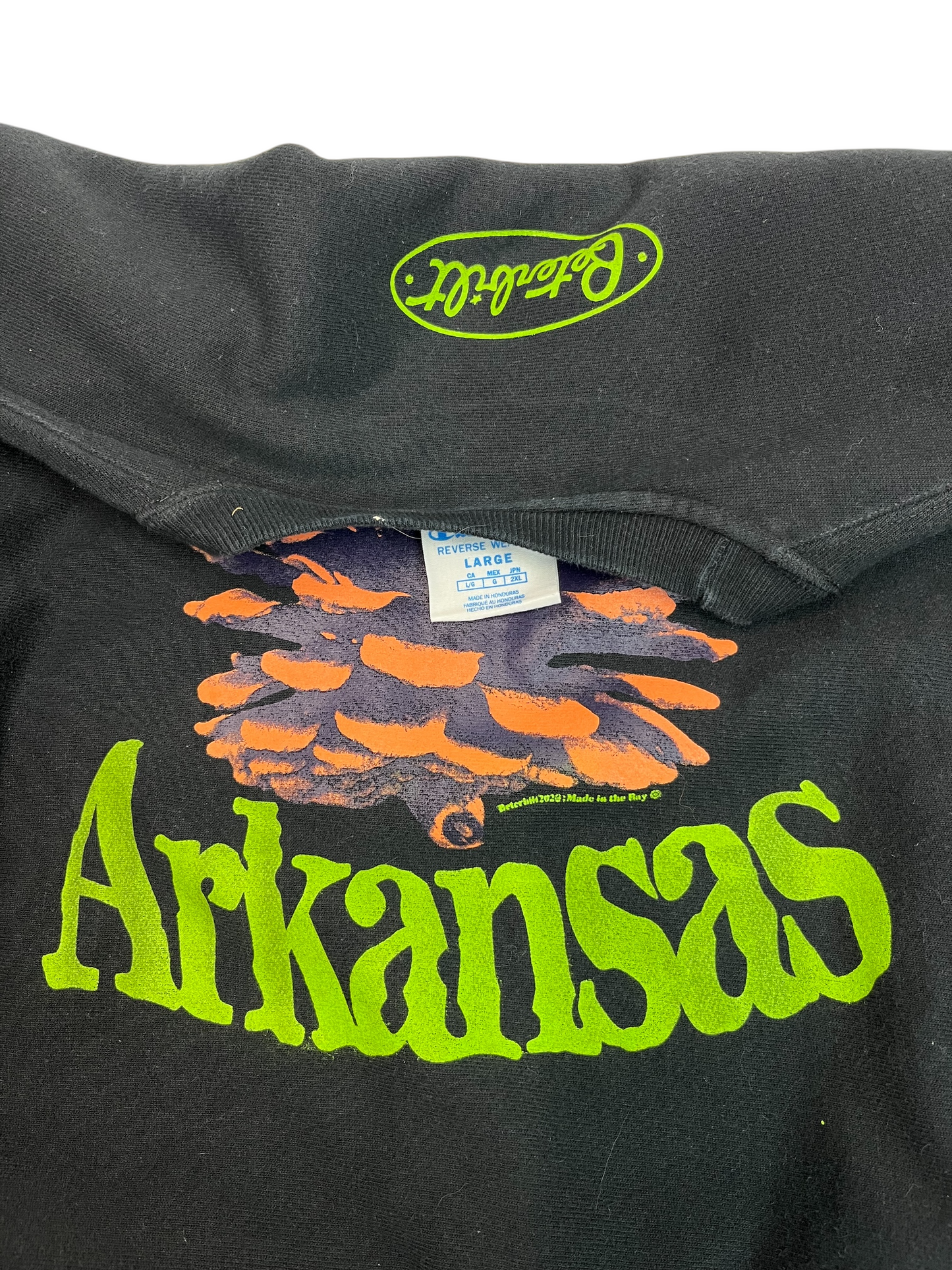 L Champion Arkansas Pinecone Sweatshirt Black