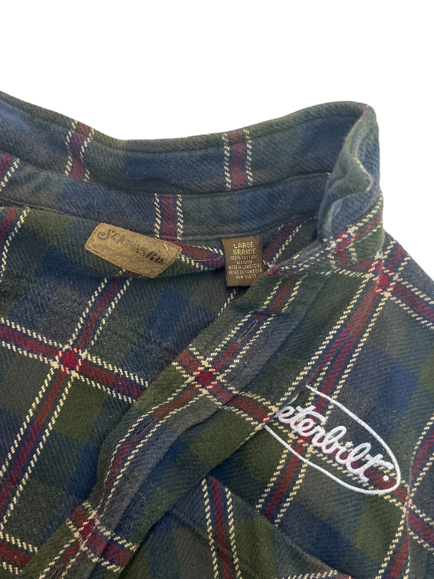 L/XL Cotton Flannel Pinecone Buttonup