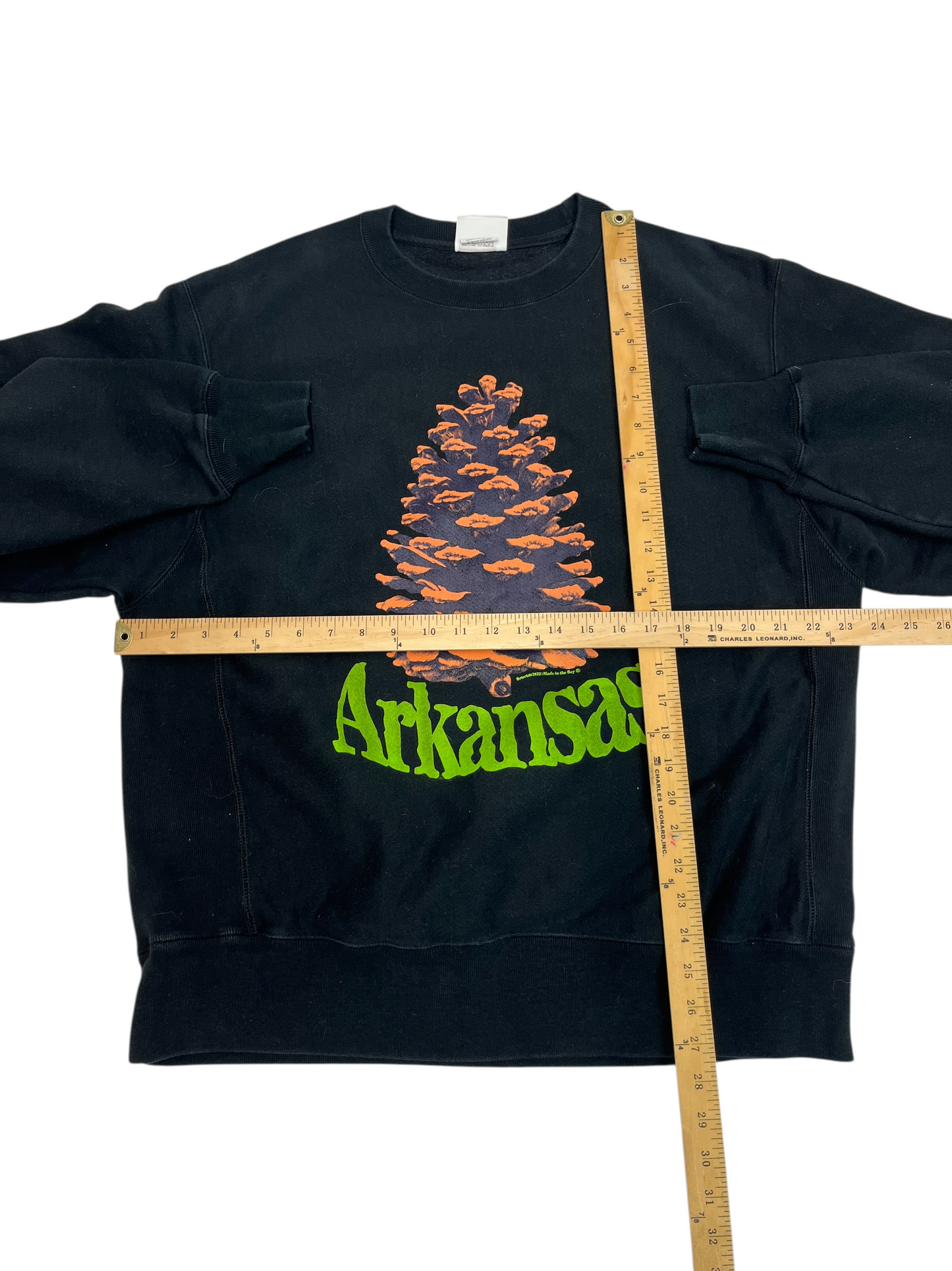 L Champion Arkansas Pinecone Sweatshirt Black