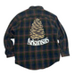 L/XL Cotton Flannel Pinecone Buttonup