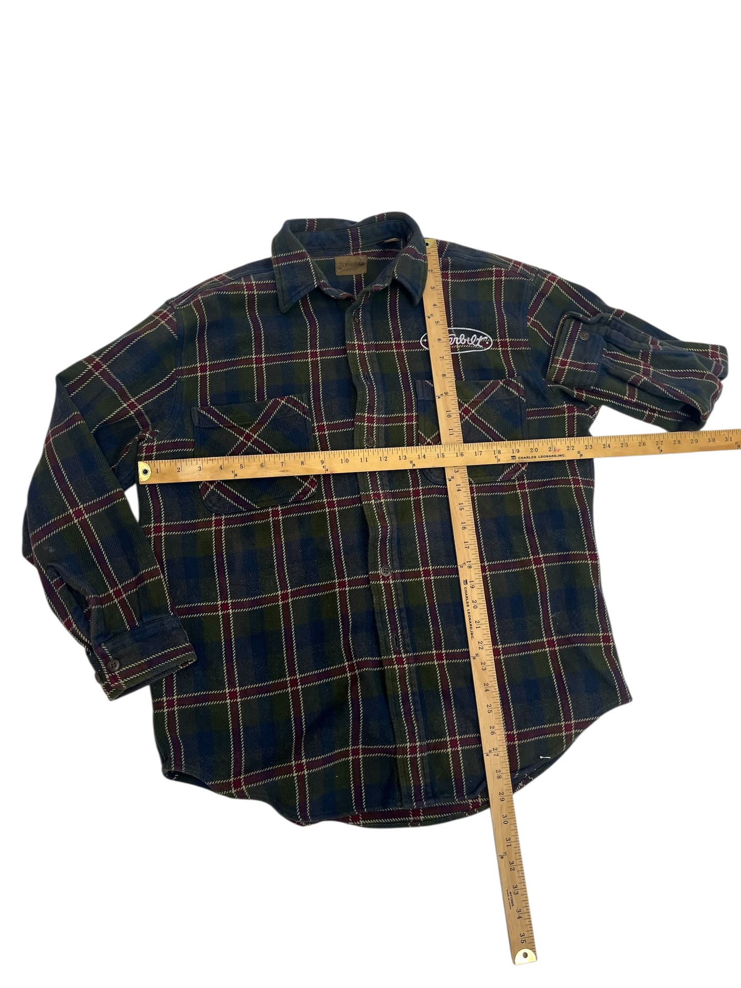 L/XL Cotton Flannel Pinecone Buttonup