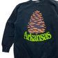 XS/S Vintage Heavyweight Arkansas Pinecone Sweatshirt Black Halloween 2025