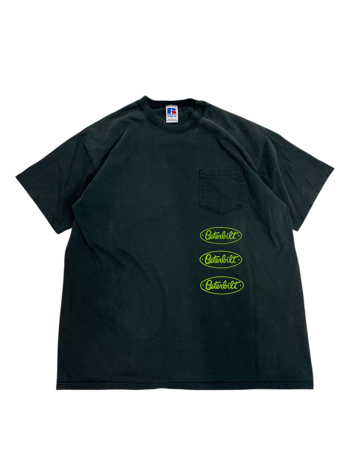 L 90s Vintage Russell Pocket Shirt Arkansas Halloweencone