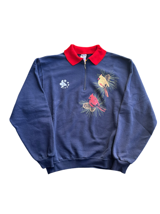 M Cardinal Pinecone Quarter Zip Pullover