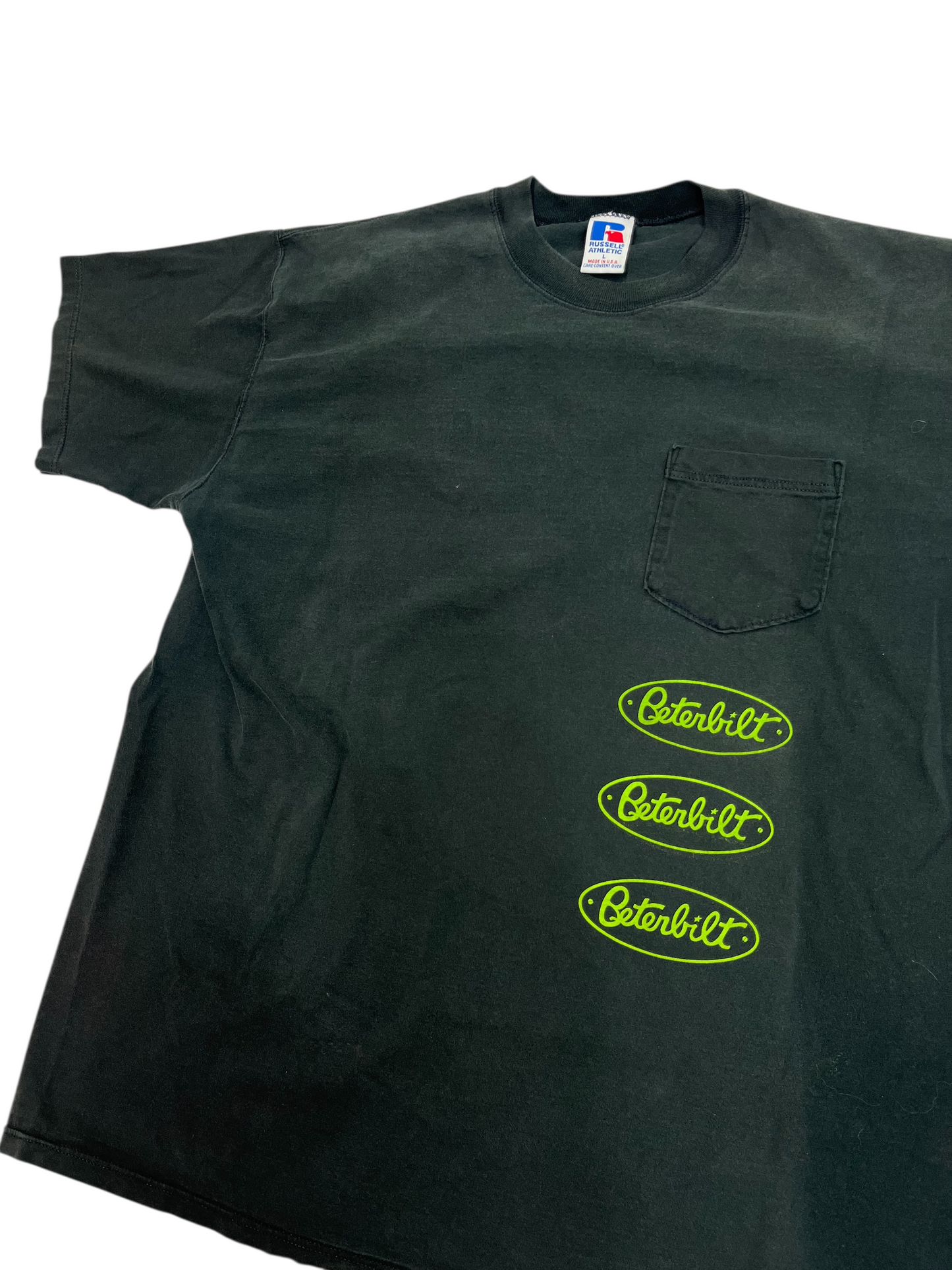 L 90s Vintage Russell Pocket Shirt Arkansas Halloweencone