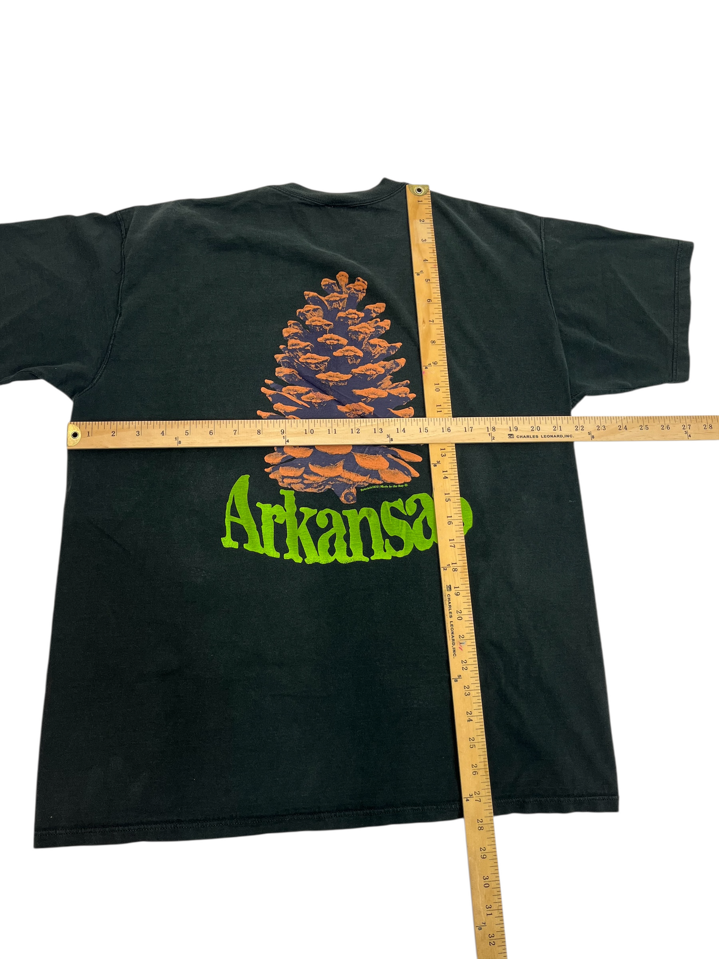 L 90s Vintage Russell Pocket Shirt Arkansas Halloweencone