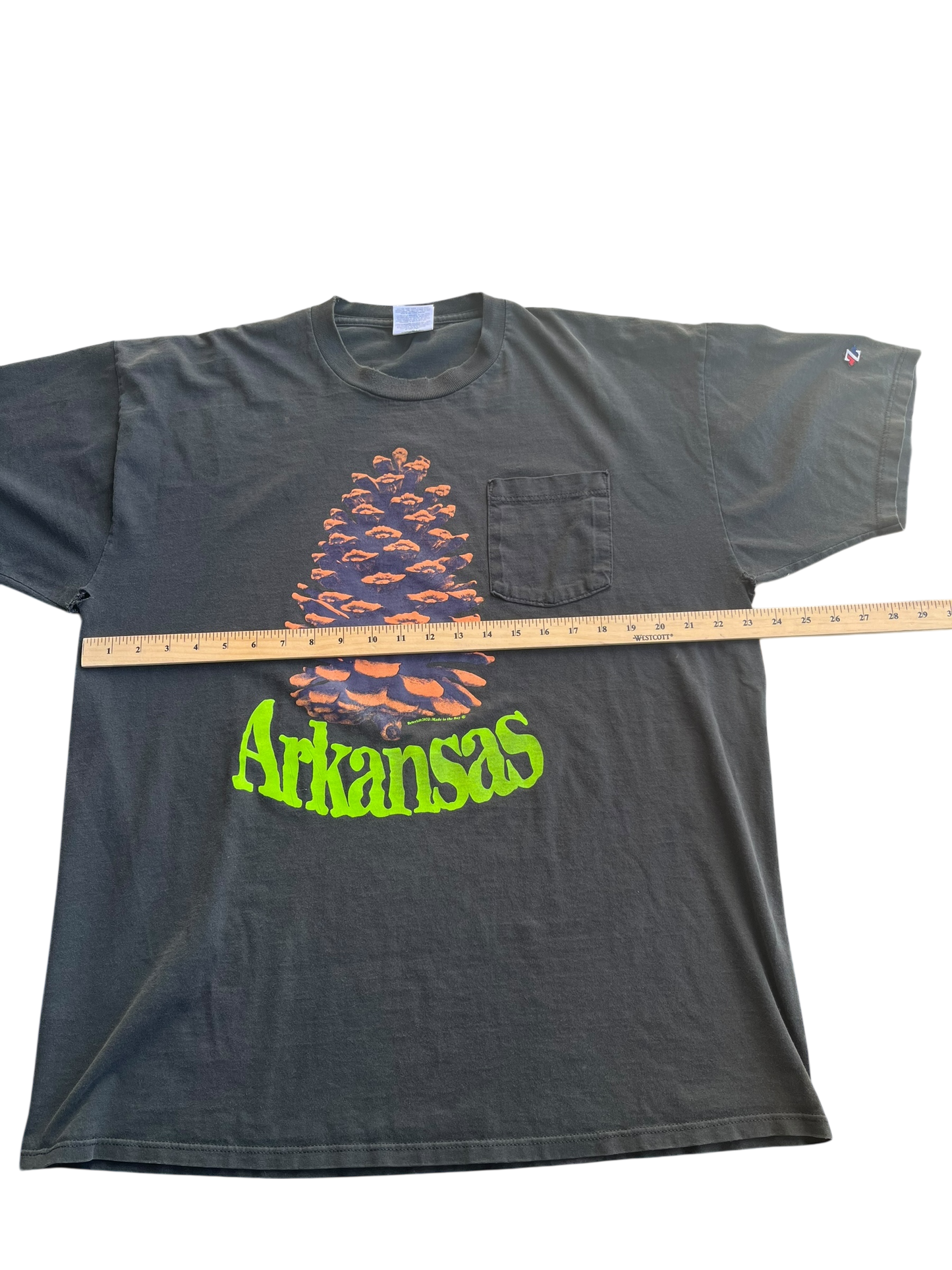 XL Vintage Halloween Pinecone Pocket Shirt