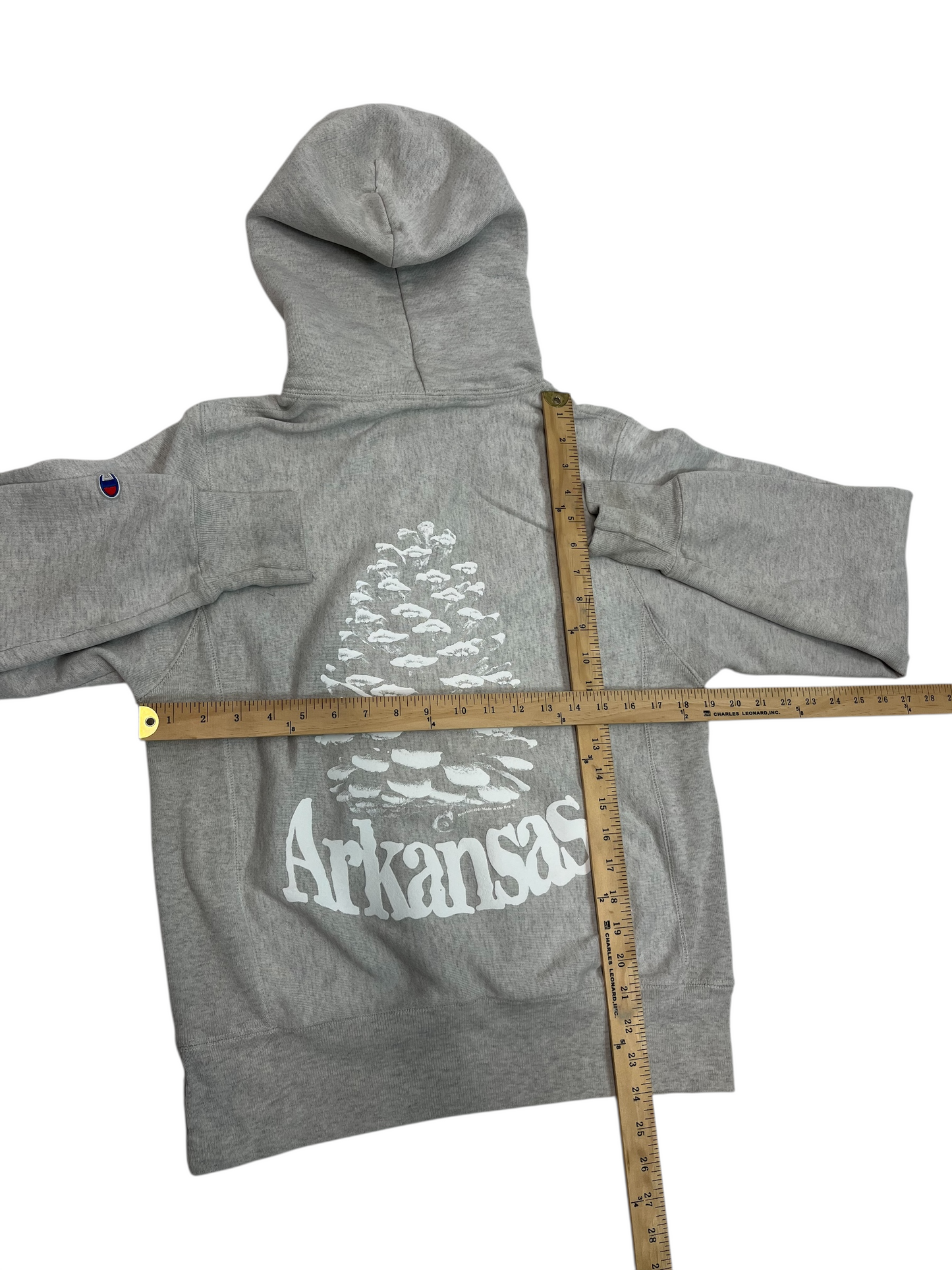XS Reverse Weave Champion Arkansas Ghostcone Hoodie