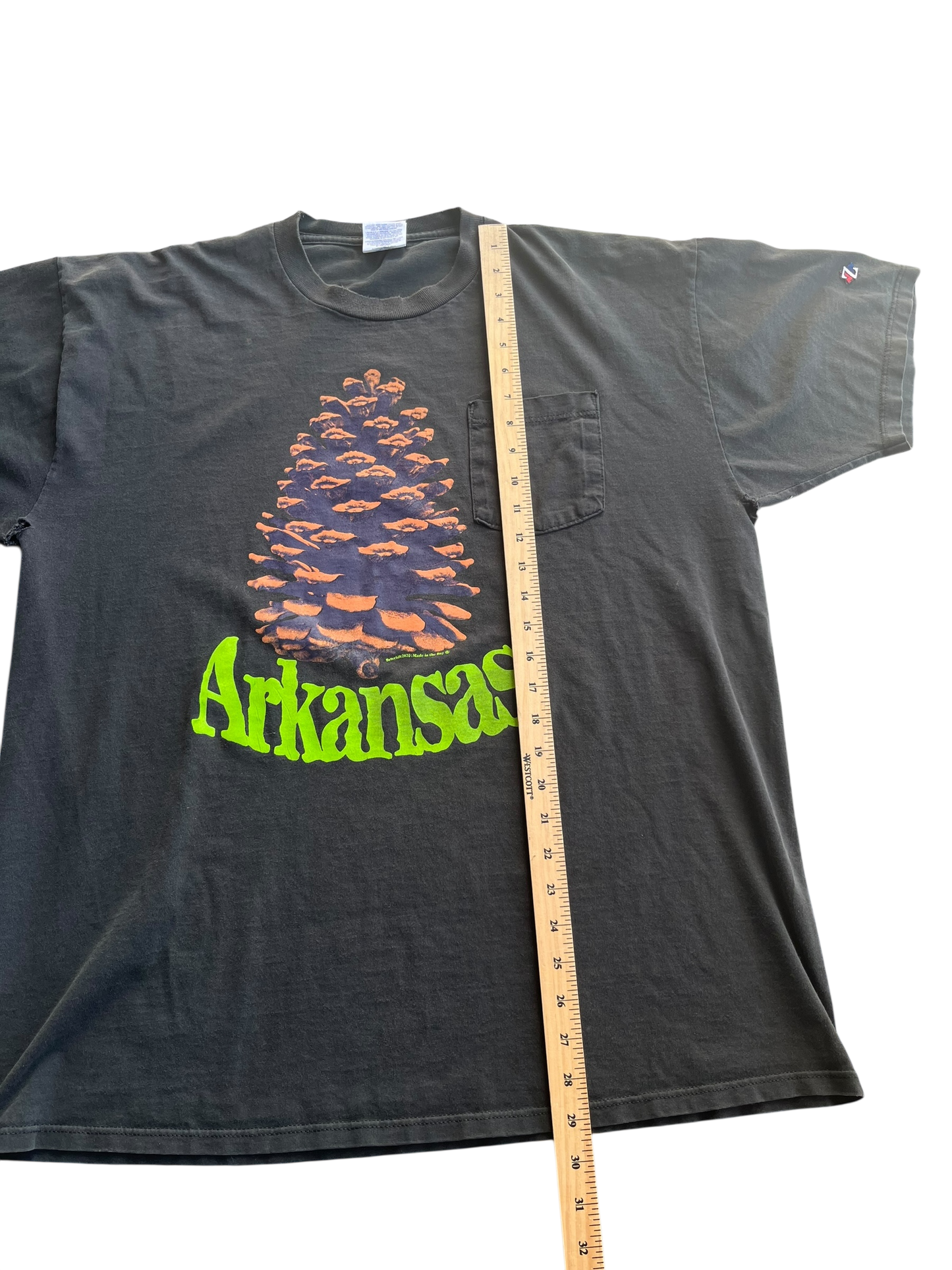 XL Vintage Halloween Pinecone Pocket Shirt